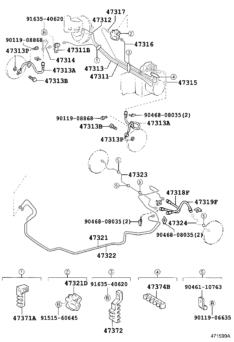 44050-52240 ACTUATOR ASSY, BRAKE product image