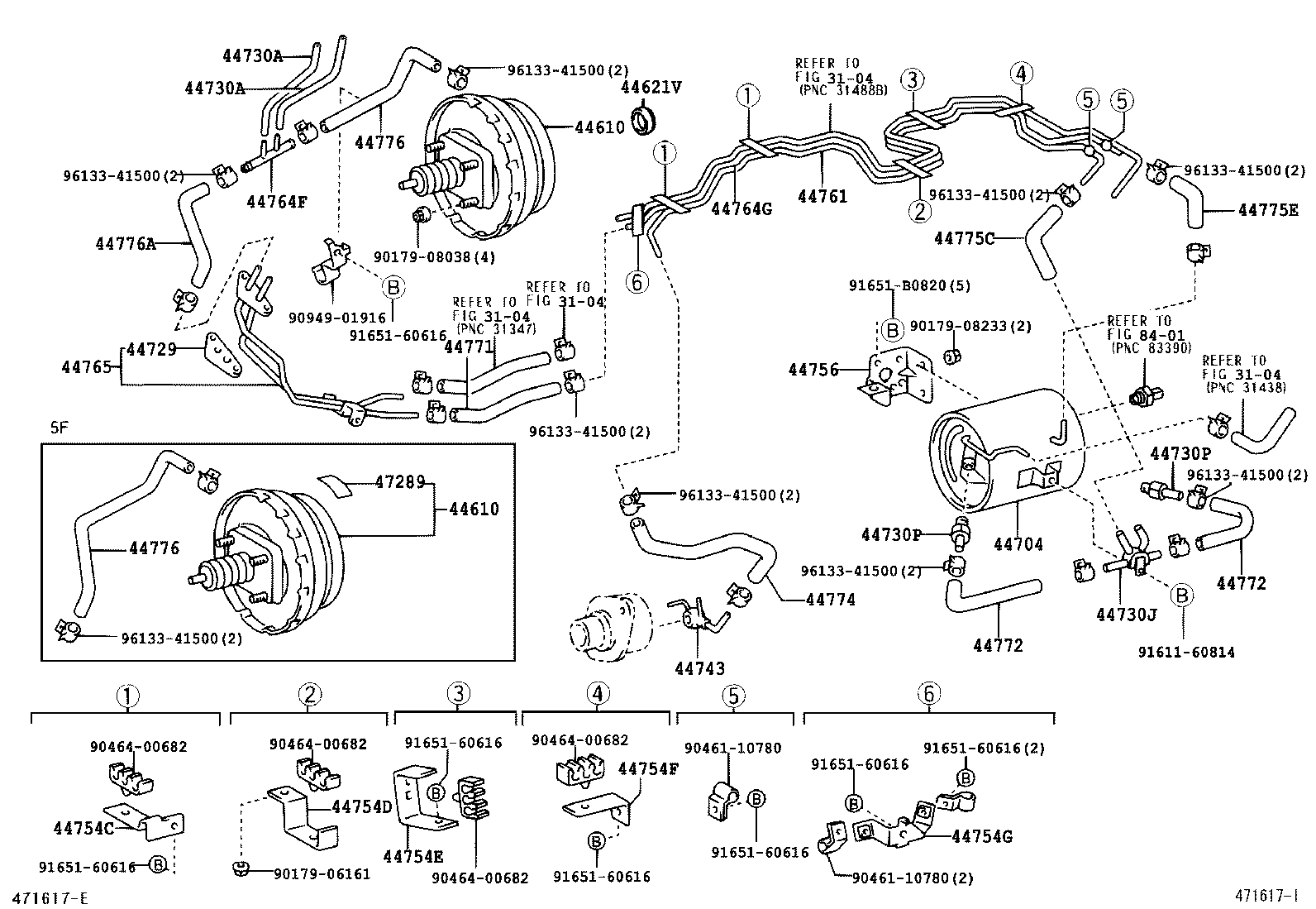44754-36180 BRACKET, VACUUM TUBE product image