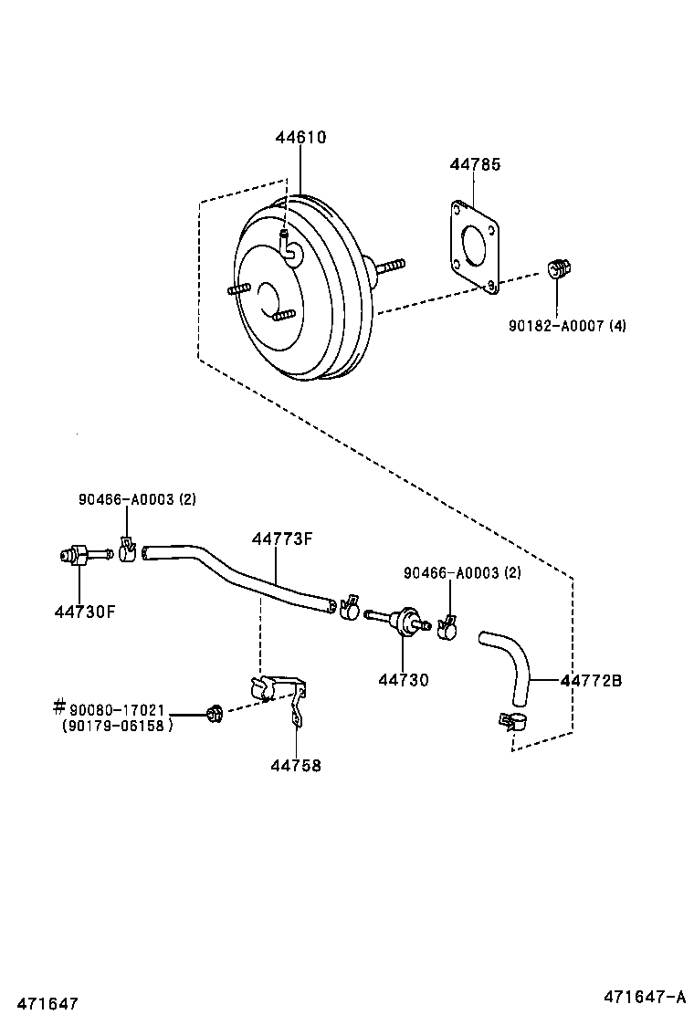 44785-02010 GASKET, BRAKE BOOSTER product image