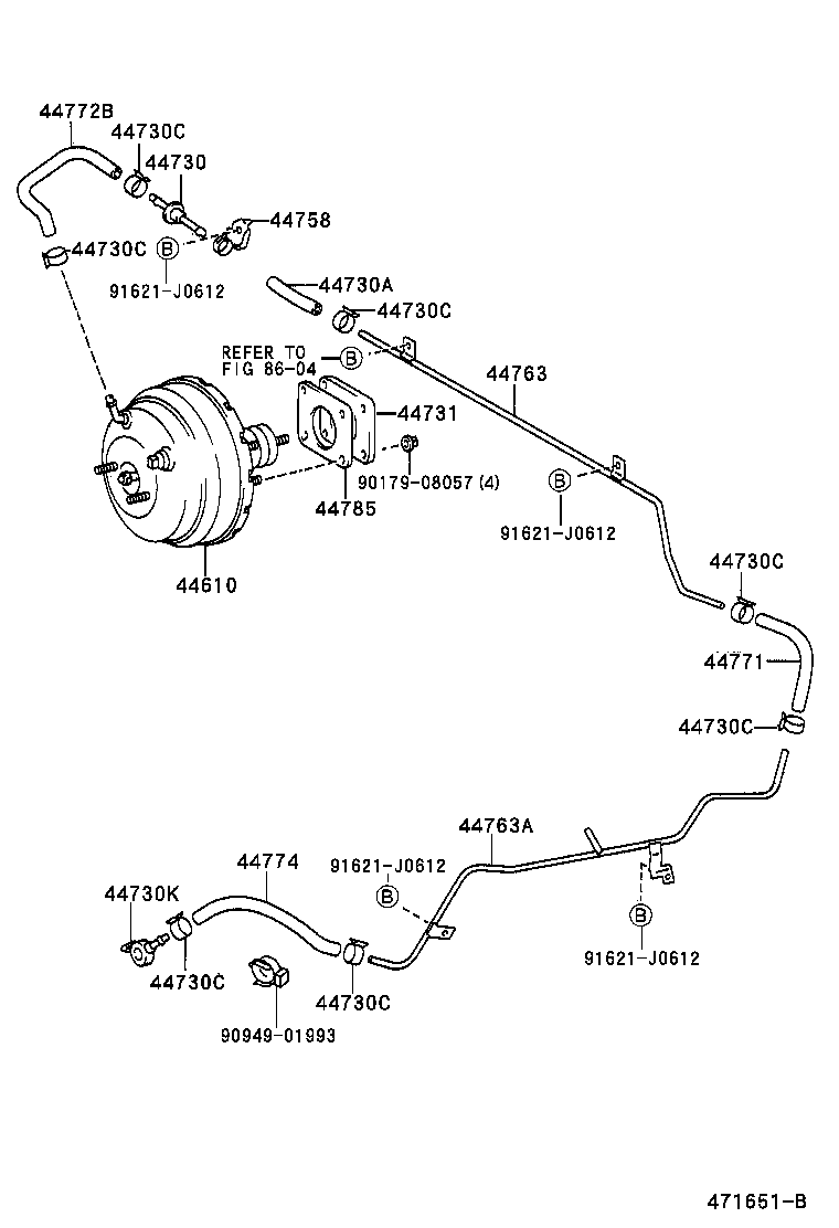 44785-04010 GASKET, BRAKE BOOSTER product image