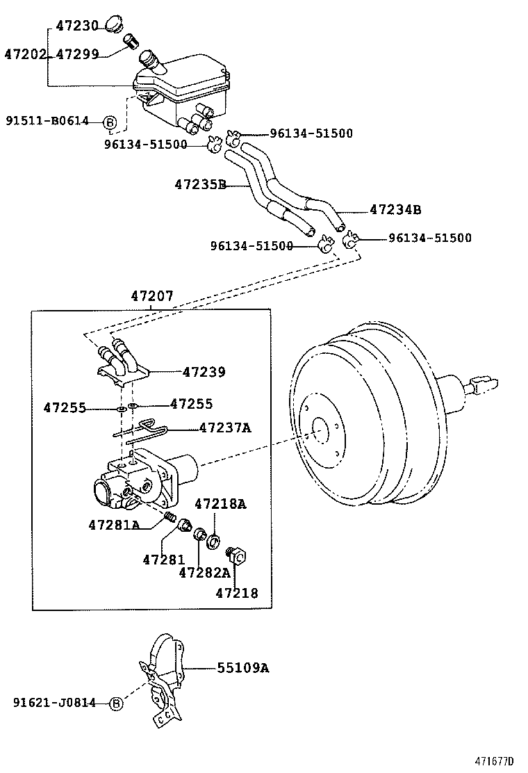 47218-36091 PLUG, MASTER CYLINDER FLUID OUTLET product image