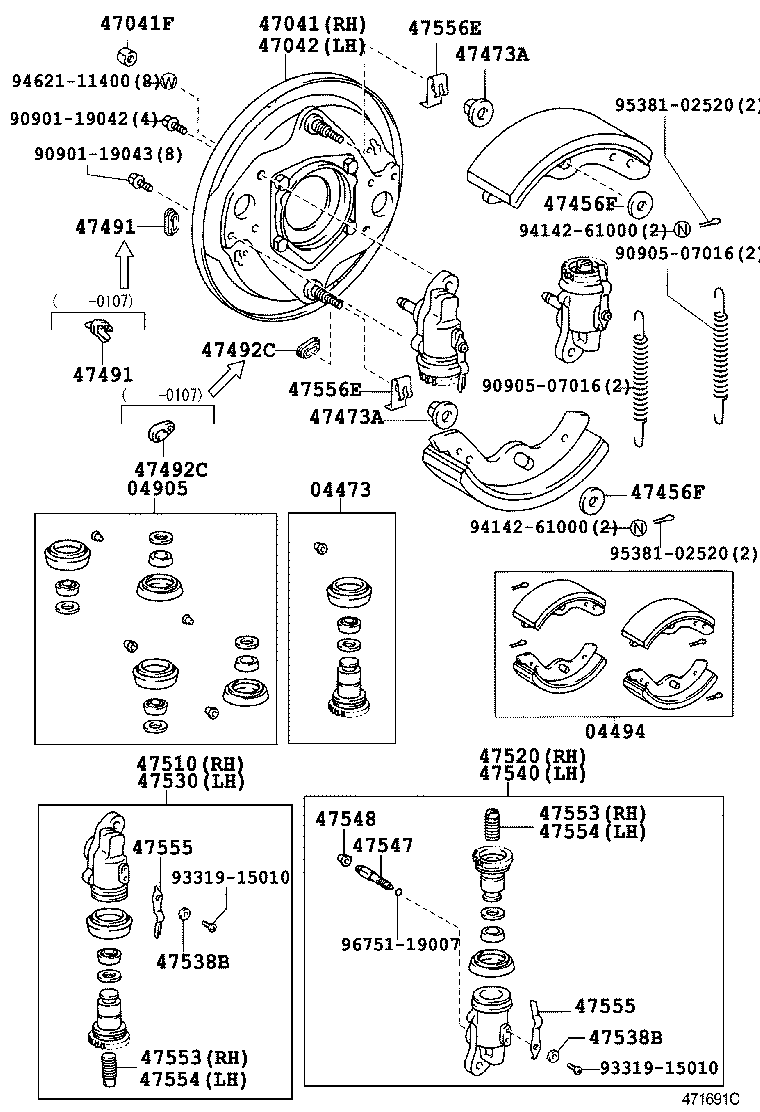47547-37130 PLUG, BLEEDER(FOR FRONT DRUM BRAKE) product image