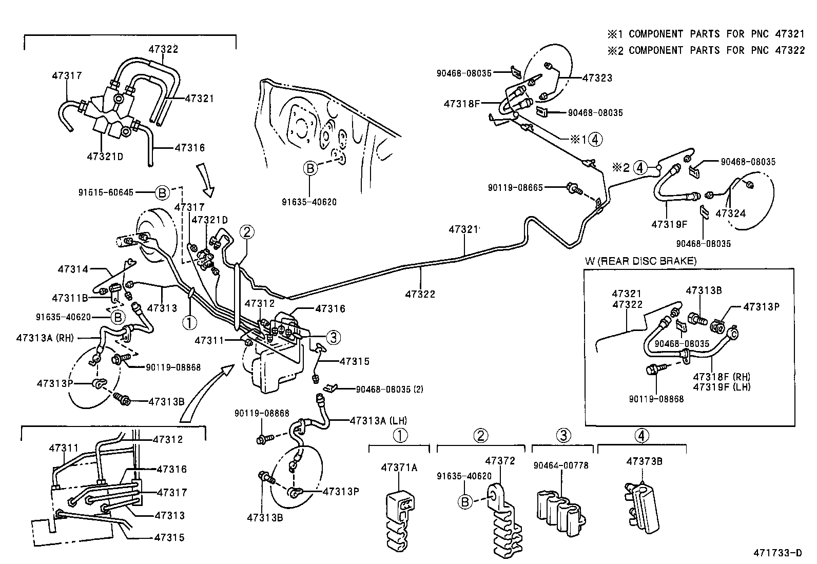 44545-42090 HOLDER, BRAKE ACTUATOR BOLT product image