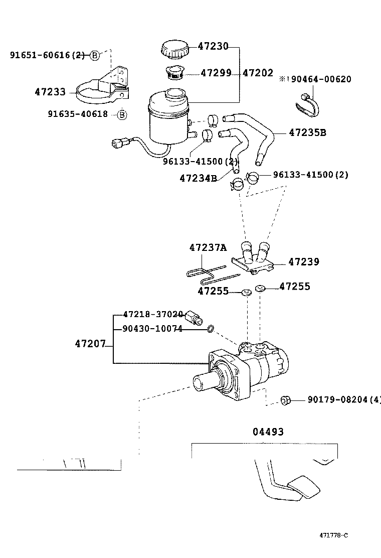 47237-37010 STOPPER, BREKE MASTER CYLINDER RESERVOIR TANK product image
