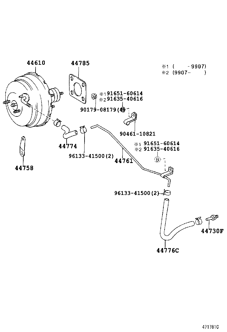 44610-26503 BOOSTER ASSY, BRAKE product image