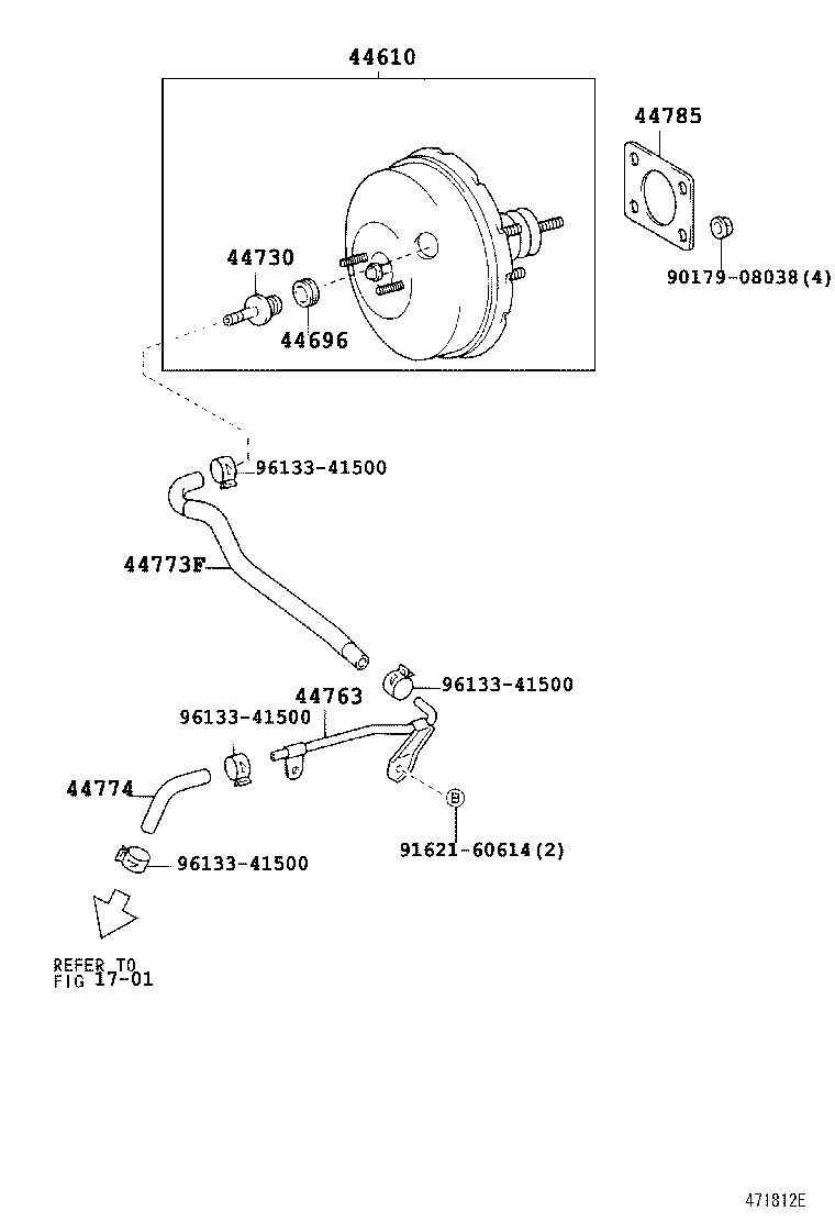 44610-52041 BOOSTER ASSY, BRAKE product image