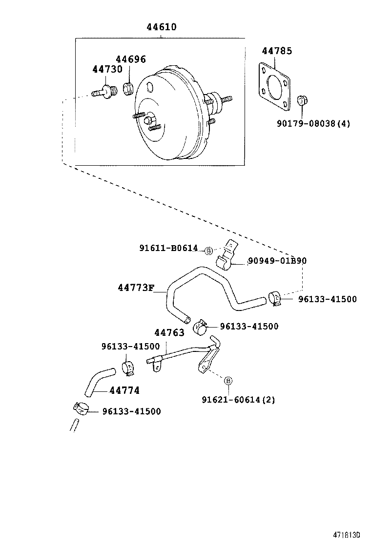 44610-52041 BOOSTER ASSY, BRAKE product image