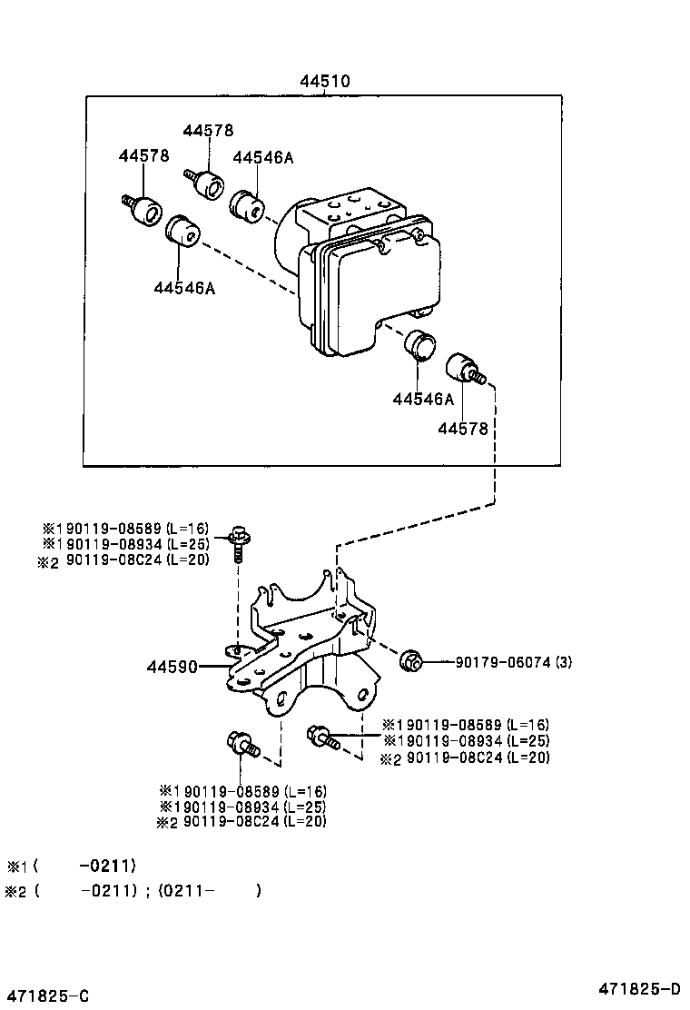 47311-52051 TUBE, FRONT BRAKE, NO.1 product image