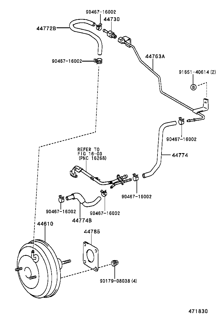 44610-02050 BOOSTER ASSY, BRAKE product image