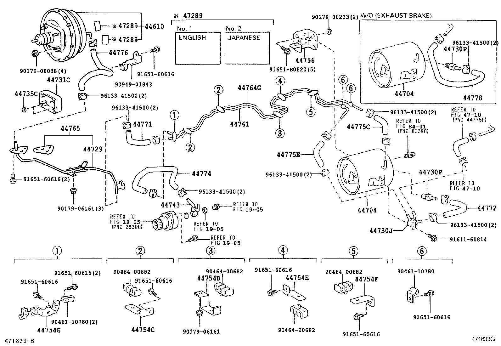 44754-36180 BRACKET, VACUUM TUBE product image