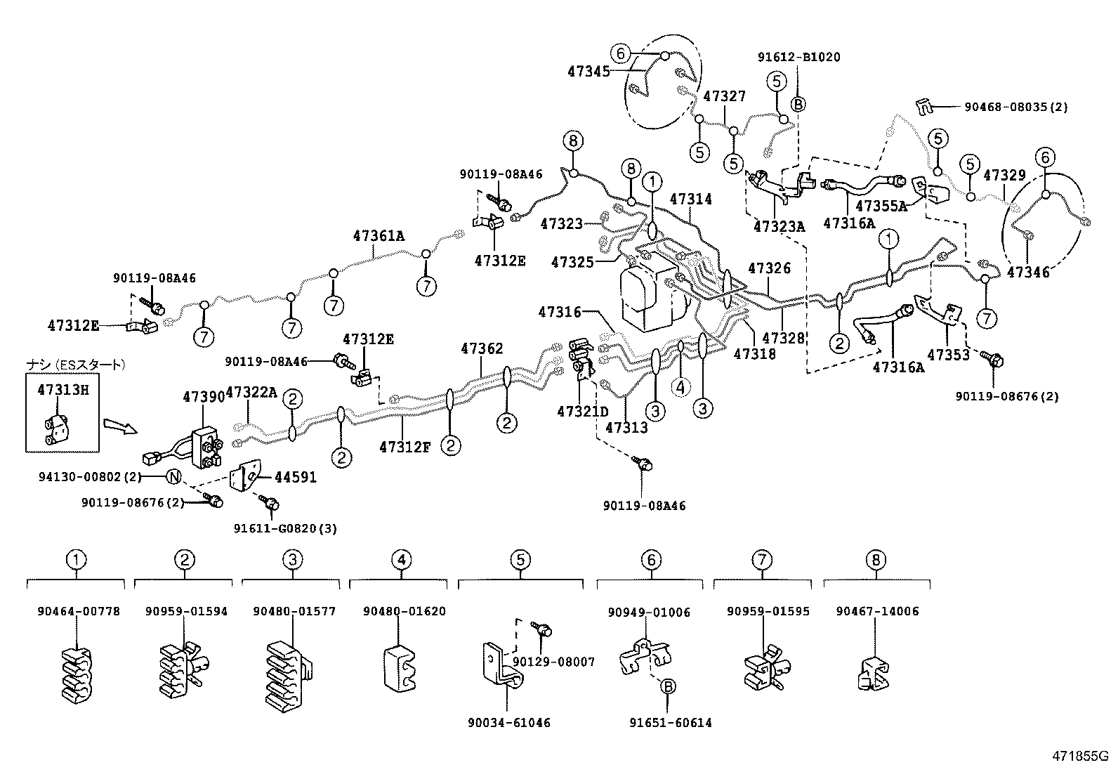 44590-37021 BRACKET ASSY, BRAKE ACTUATOR product image