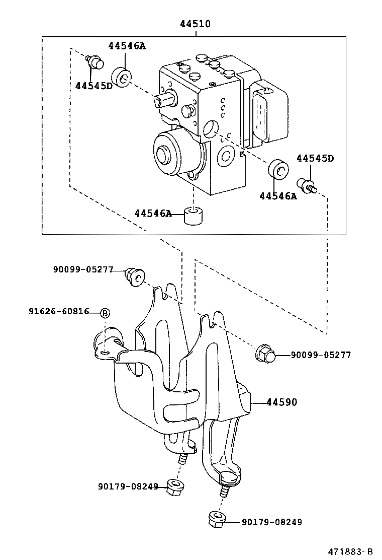 47311-30660 TUBE, FRONT BRAKE, NO.1 product image