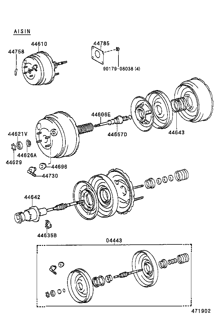 44610-3D520 BOOSTER ASSY, BRAKE product image