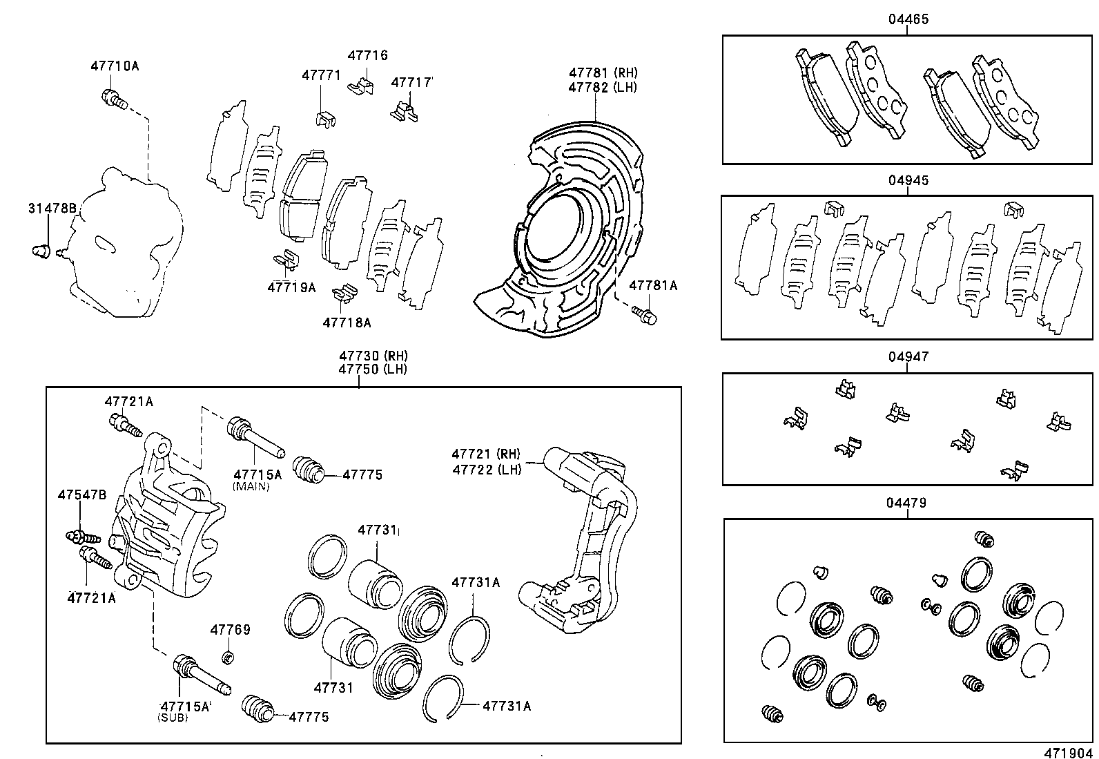 47781-05020 COVER, DISC BRAKE DUST, FRONT RH product image