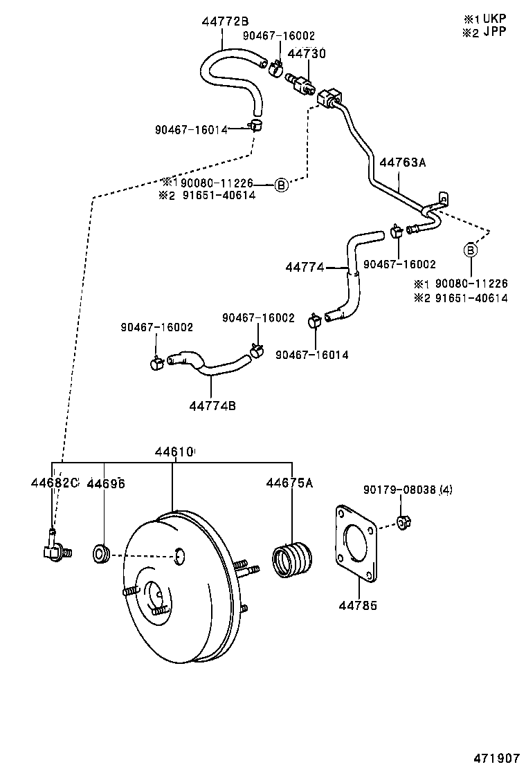 44610-02050 BOOSTER ASSY, BRAKE product image