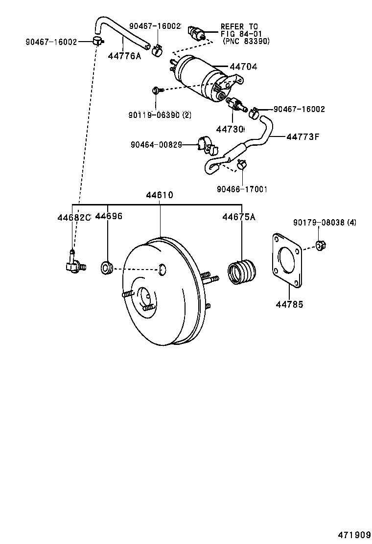 44610-02050 BOOSTER ASSY, BRAKE product image