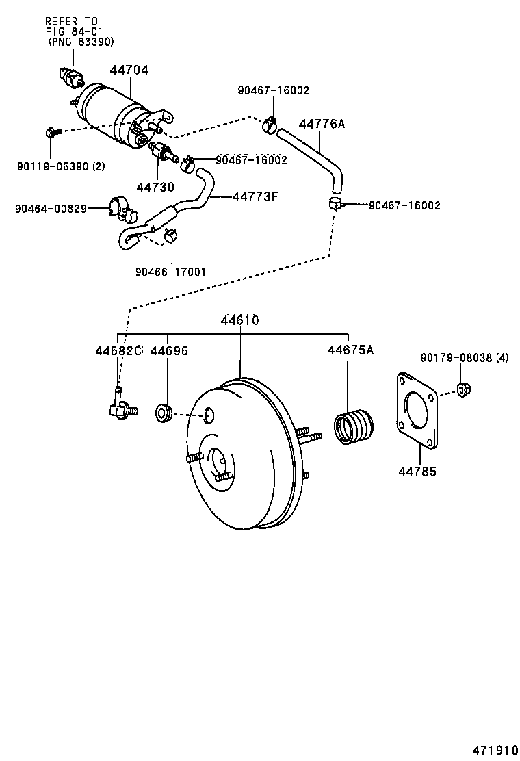 44610-02050 BOOSTER ASSY, BRAKE product image