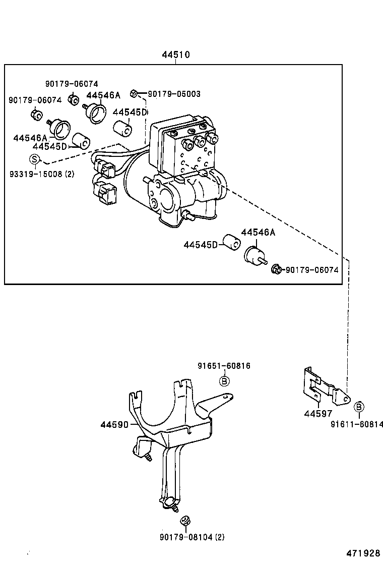 47315-26180 TUBE, FRONT BRAKE, NO.5 product image