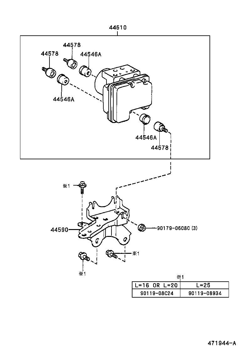 47311-52100 TUBE, FRONT BRAKE, NO.1 product image