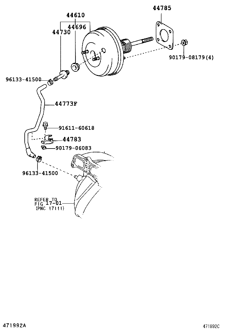 44610-2J200 BOOSTER ASSY, BRAKE product image
