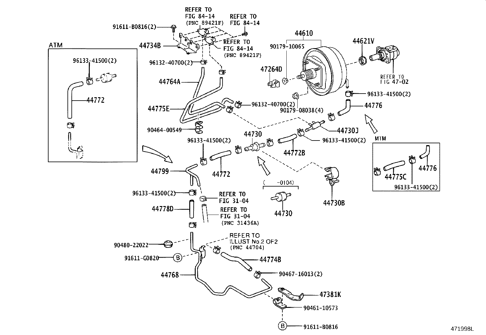 44771-37350 HOSE, UNION TO CONNECTOR TUBE product image