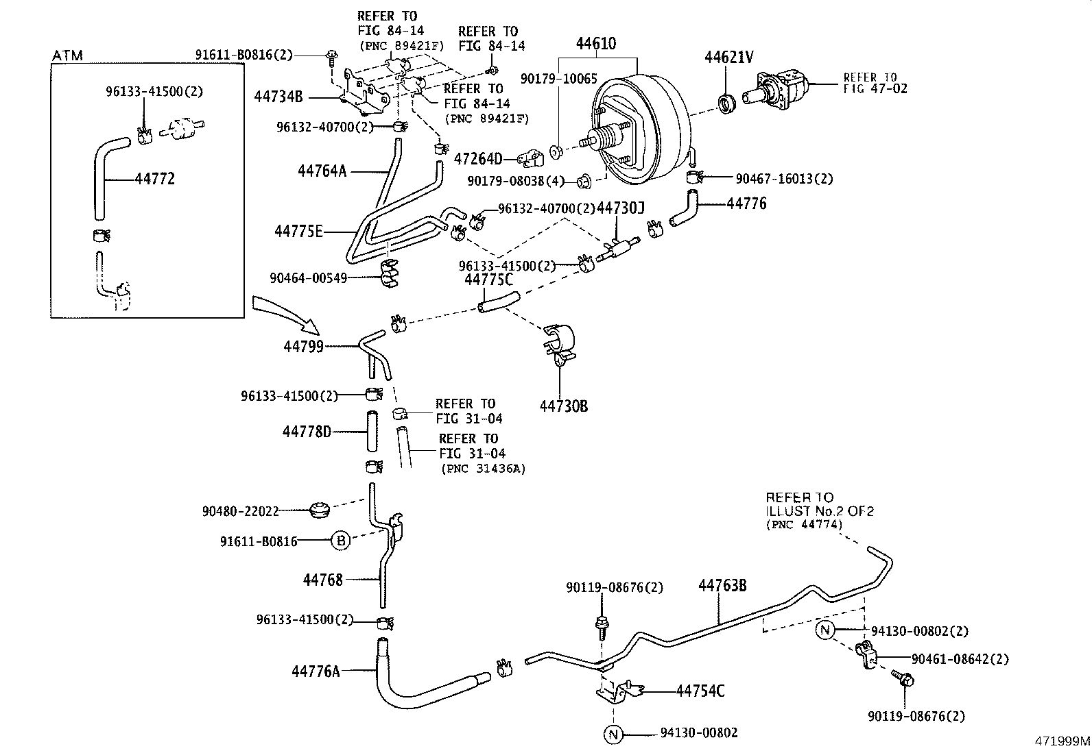44771-37350 HOSE, UNION TO CONNECTOR TUBE product image