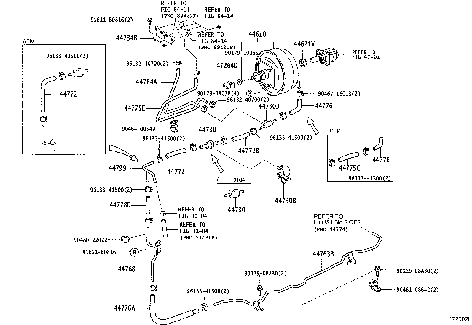 44771-37350 HOSE, UNION TO CONNECTOR TUBE product image