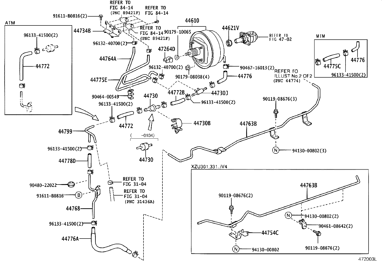 44771-37350 HOSE, UNION TO CONNECTOR TUBE product image