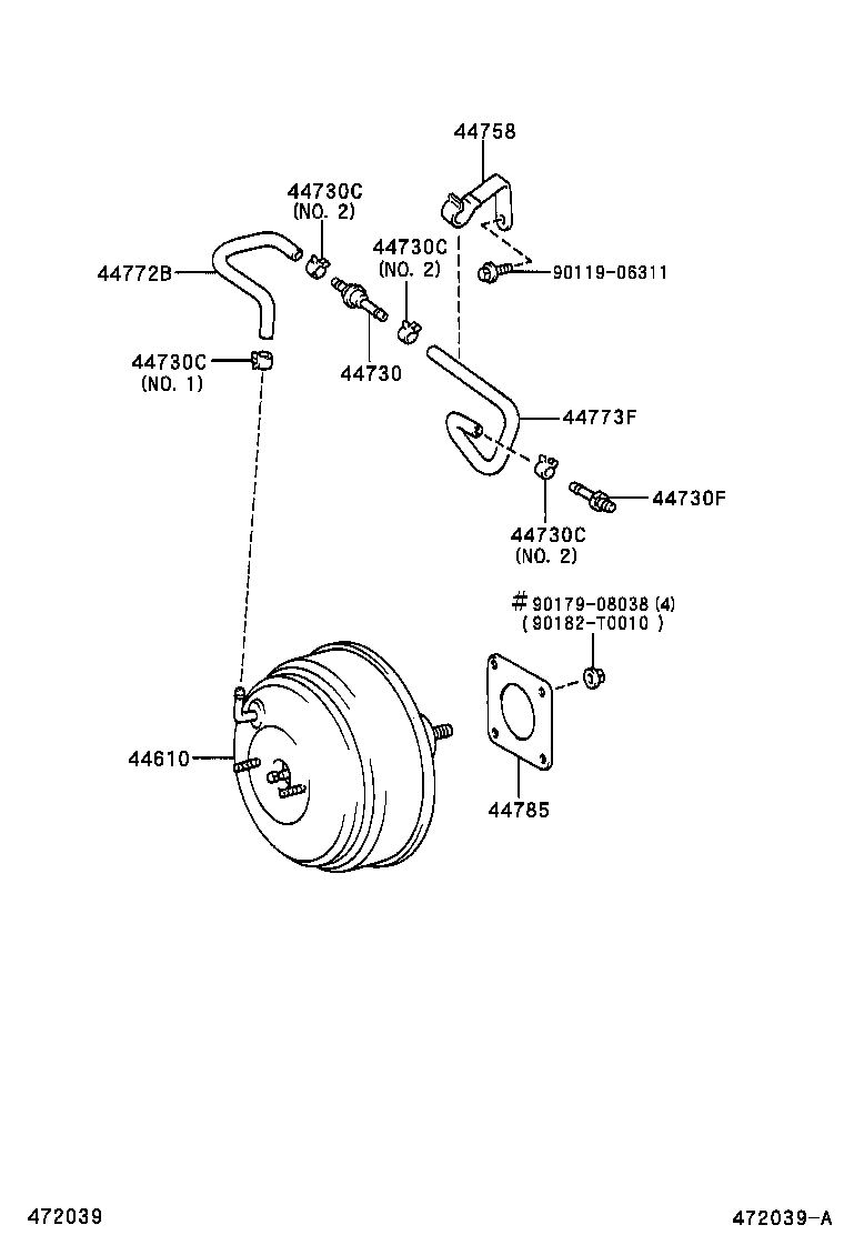 44610-41010 BOOSTER ASSY, BRAKE product image