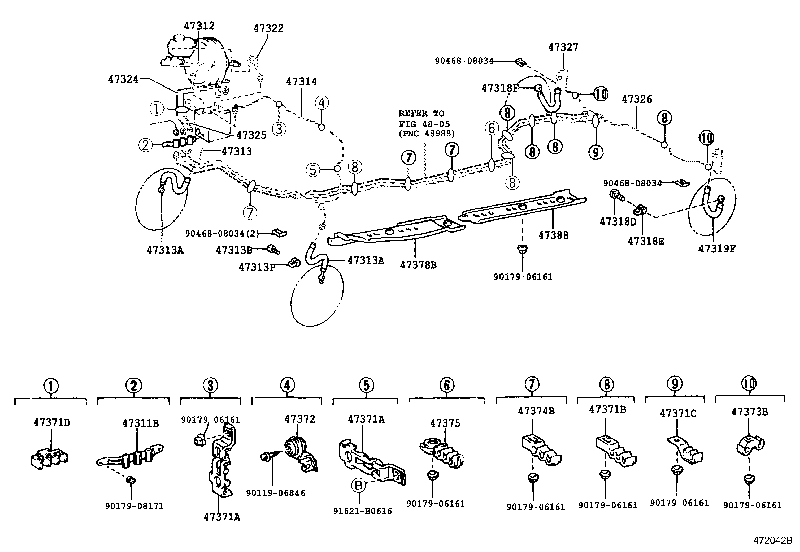 44590-40030 BRACKET ASSY, BRAKE ACTUATOR product image