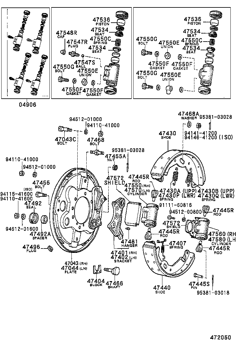 42184-55010 BOLT(FOR BACKING PLATE TO REAR AXLE HOUSING SETTING) product image