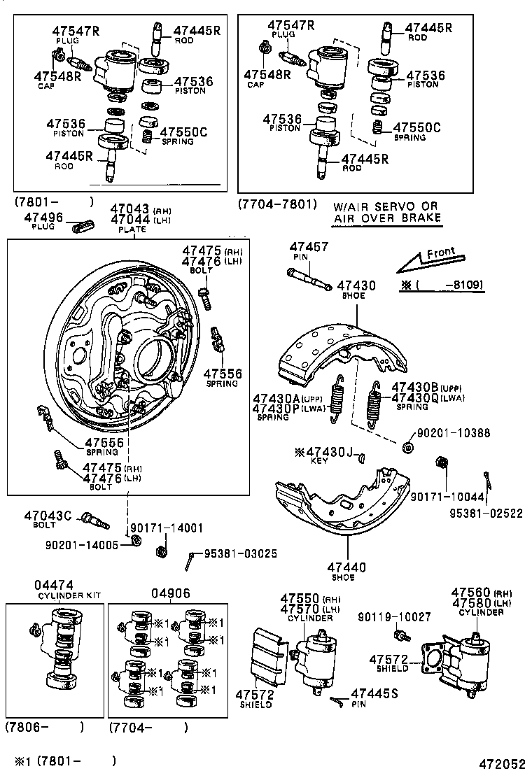 42184-55010 BOLT(FOR BACKING PLATE TO REAR AXLE HOUSING SETTING) product image