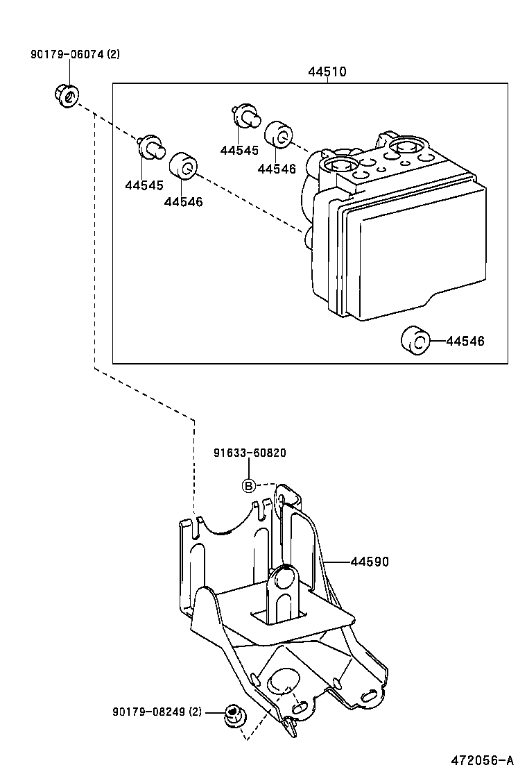 47311-32170 TUBE, FRONT BRAKE, NO.1 product image