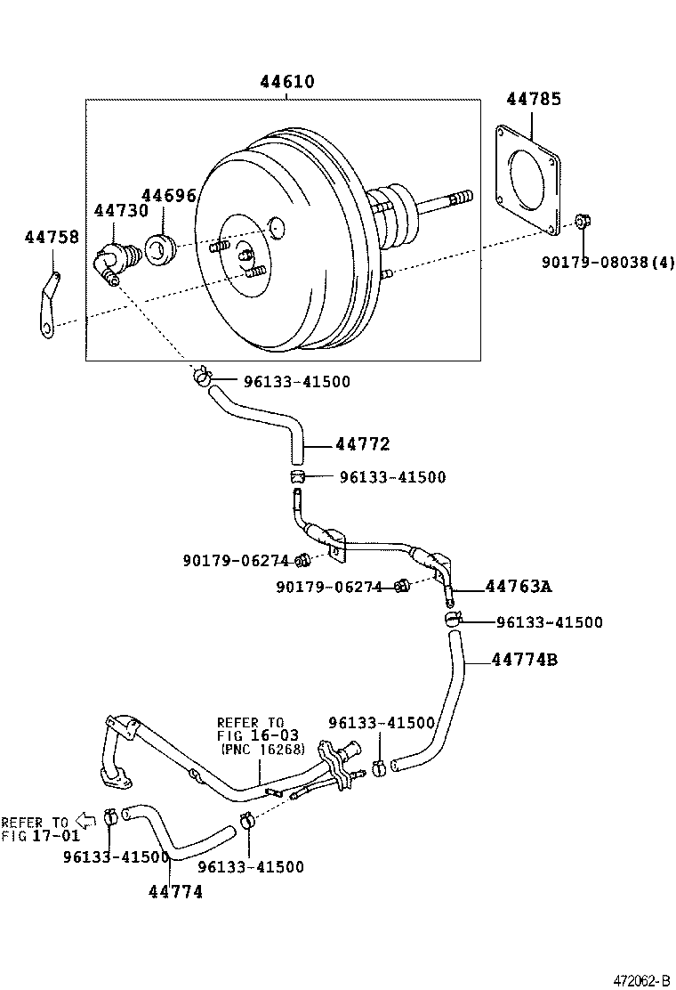 44610-42100 BOOSTER ASSY, BRAKE product image