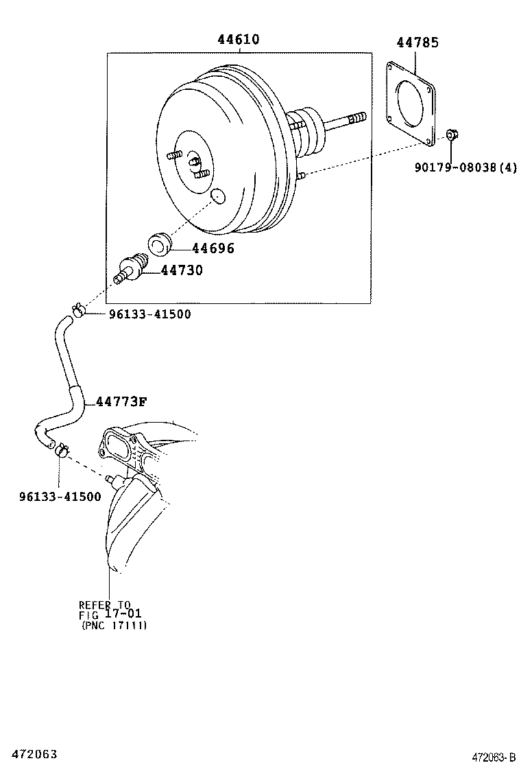 44610-42100 BOOSTER ASSY, BRAKE product image
