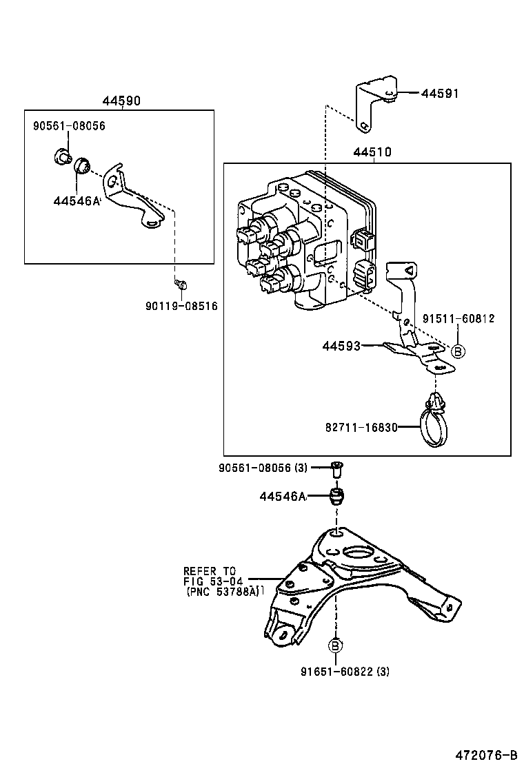 47311-47020 TUBE, FRONT BRAKE, NO.1 product image