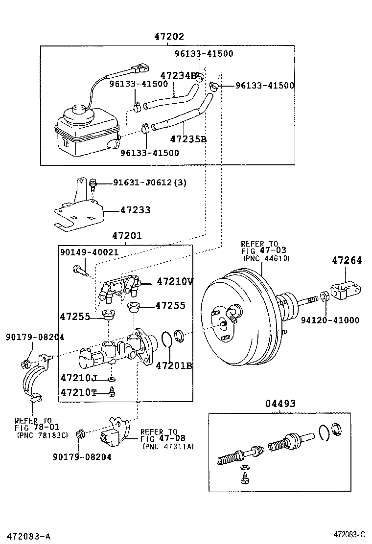 47233-63010 BRACKET, RESERVOIR product image