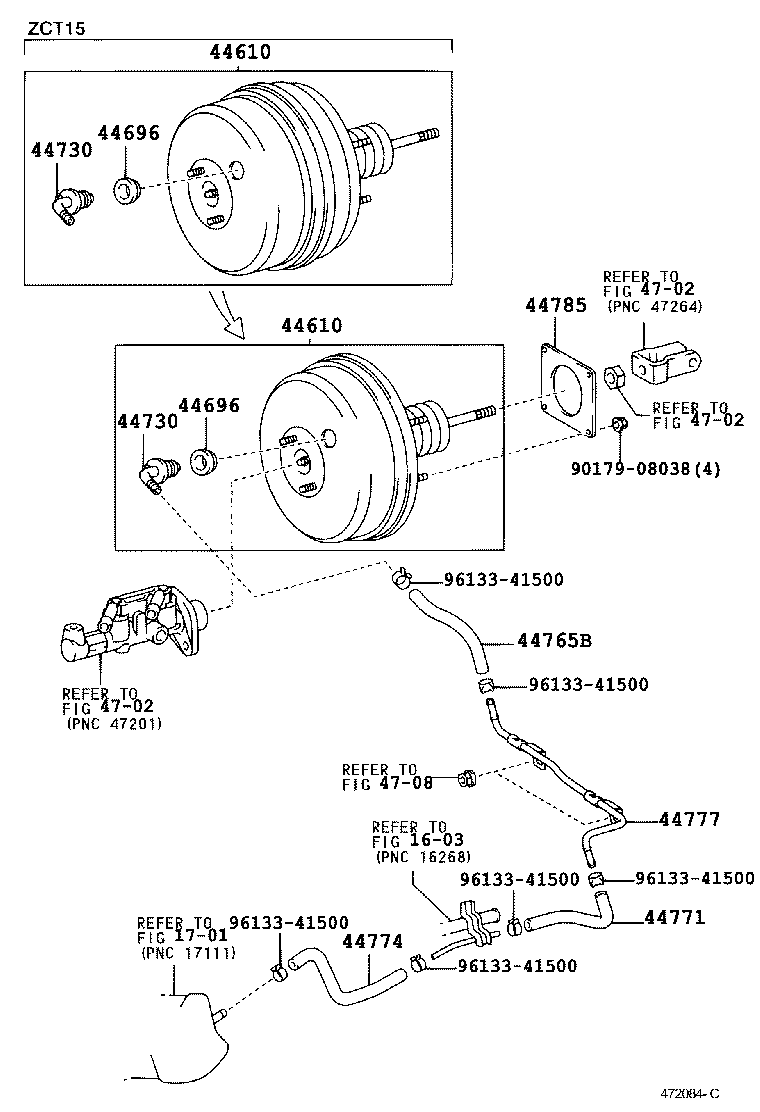 44610-63010 BOOSTER ASSY, BRAKE product image