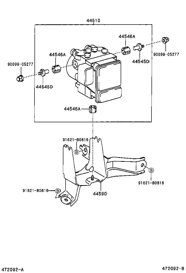 47315-42170 TUBE, FRONT BRAKE, NO.5 product image