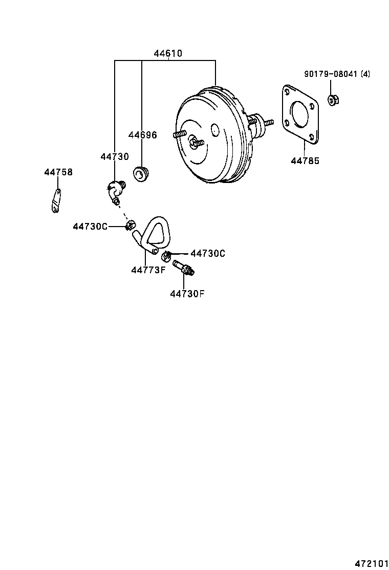 44610-48010 BOOSTER ASSY, BRAKE product image
