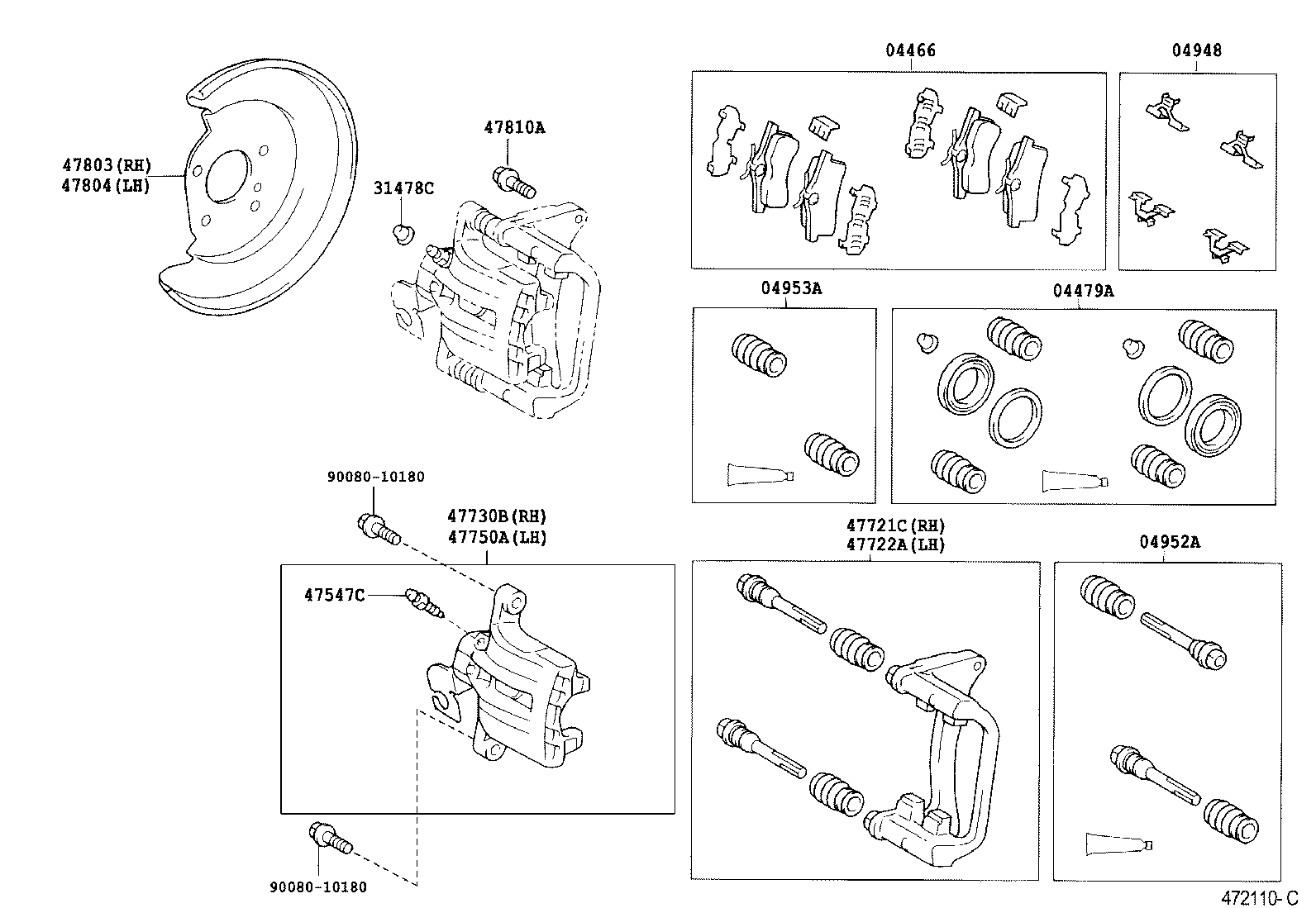 47547-02090 PLUG, BLEEDER(FOR REAR DISC BRAKE) product image