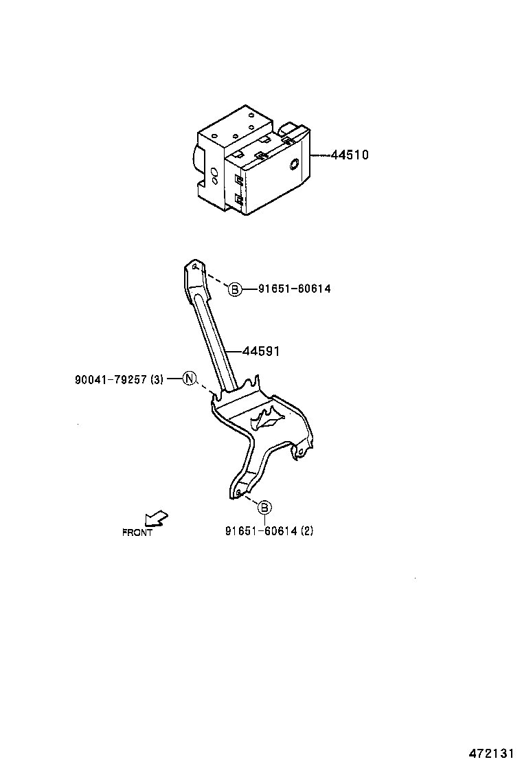 47311-97402 TUBE, FRONT BRAKE, NO.1 product image