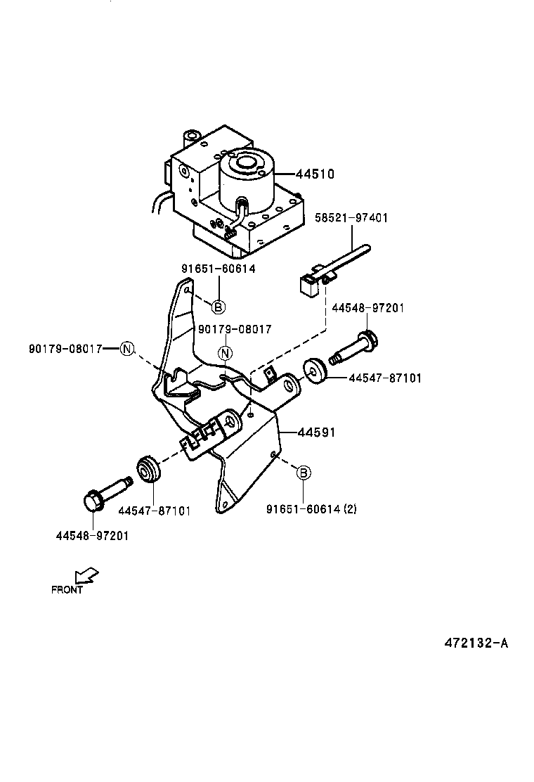 47311-97402 TUBE, FRONT BRAKE, NO.1 product image