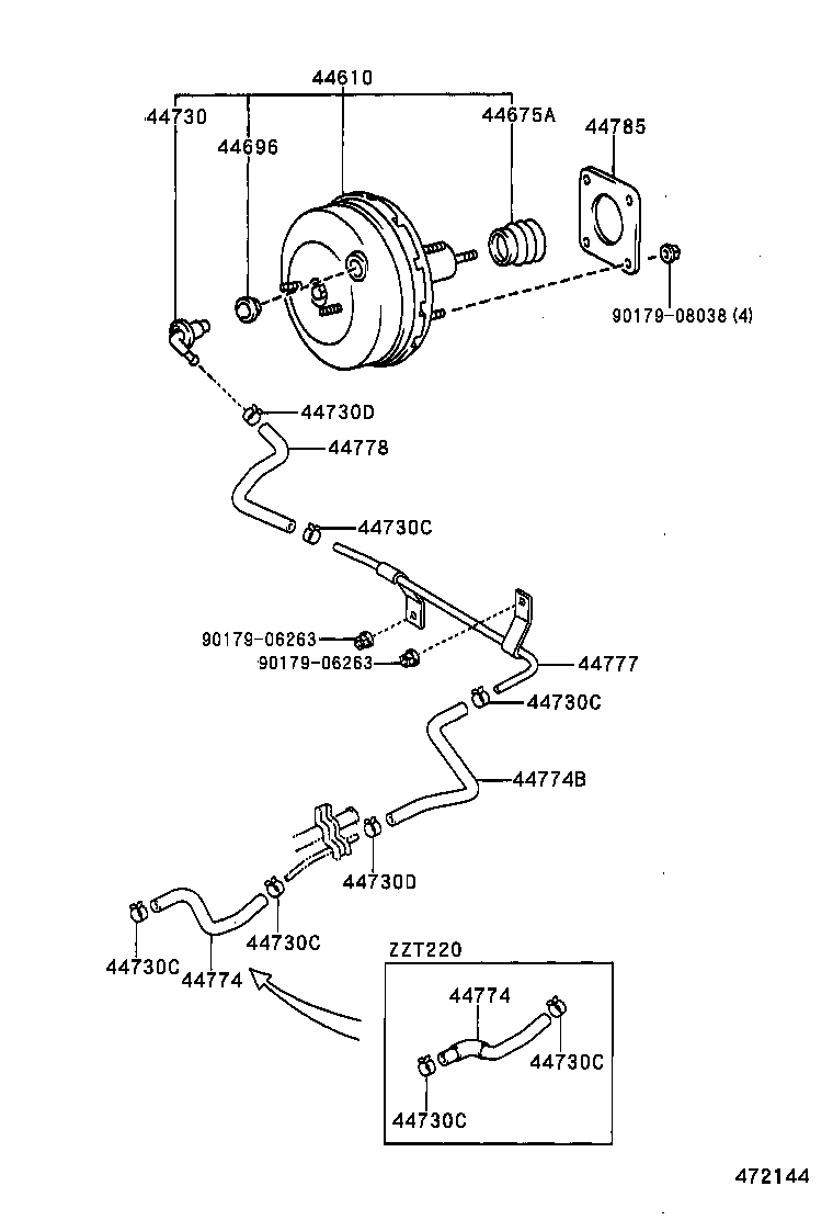 44610-05110 BOOSTER ASSY, BRAKE product image