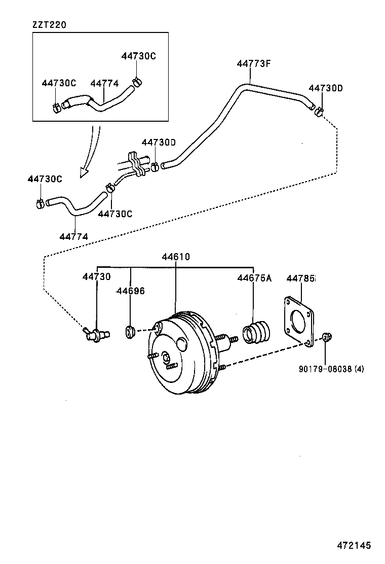 44610-05110 BOOSTER ASSY, BRAKE product image
