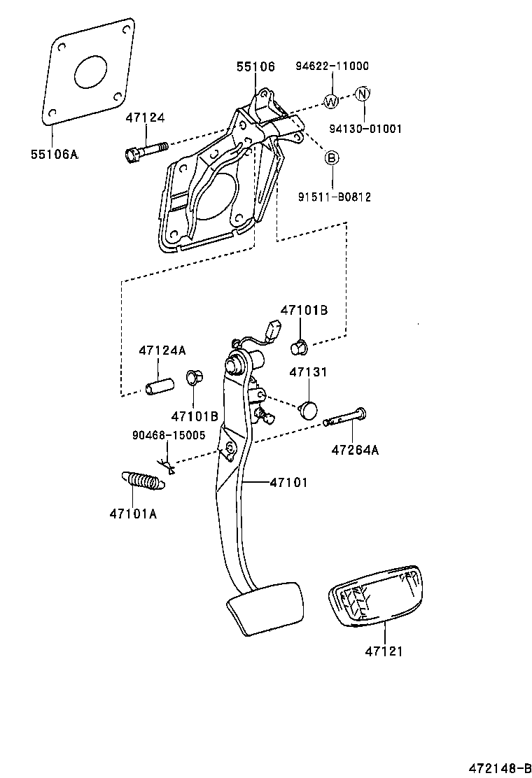 47148-50010 PIN(FOR PUSH ROD) product image