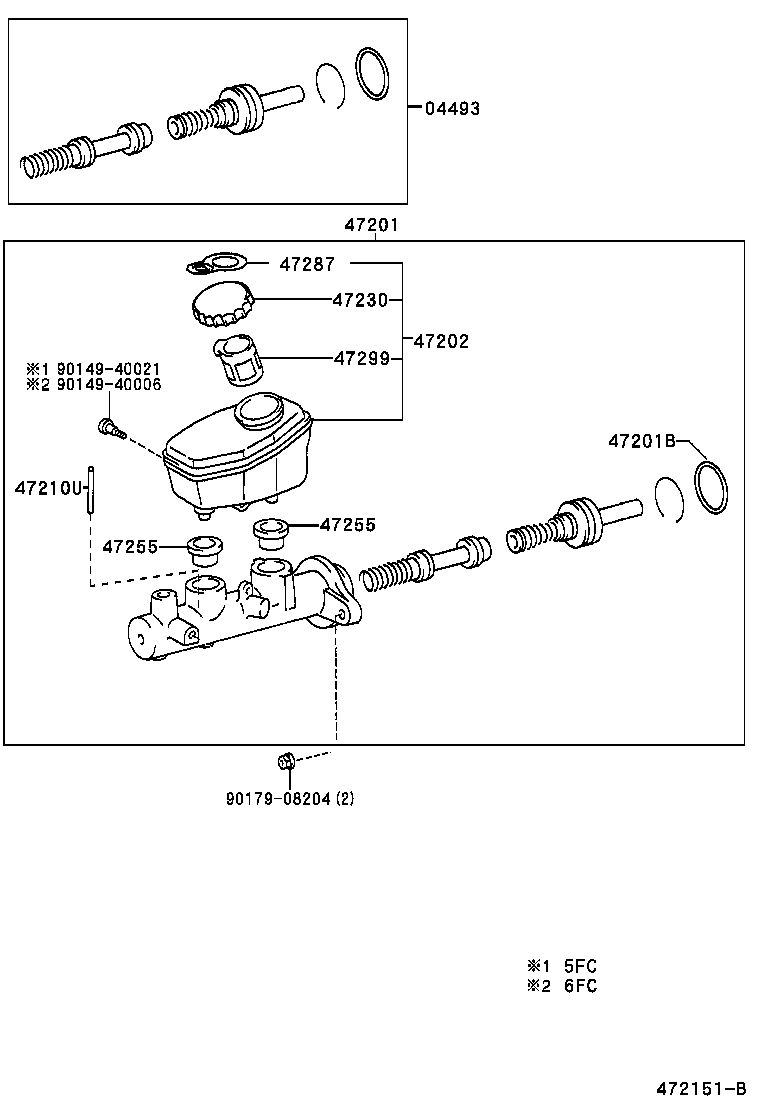 47220-50180 RESERVOIR SUB-ASSY, BRAKE MASTER CYLINDER product image