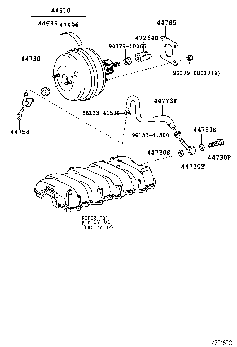 44610-50320 BOOSTER ASSY, BRAKE product image