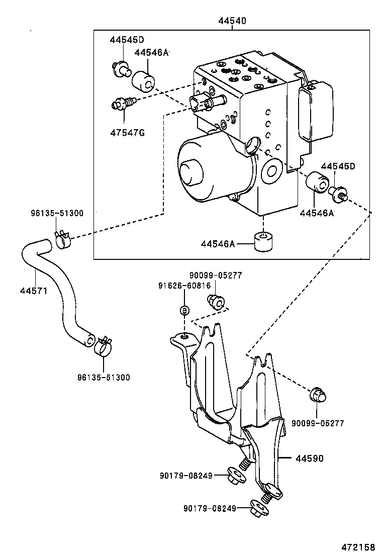 44590-50030 BRACKET ASSY, BRAKE ACTUATOR product image