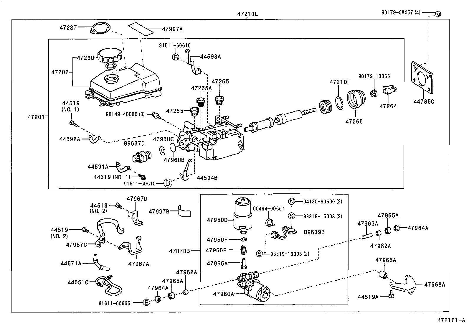 47220-60140 RESERVOIR SUB-ASSY, BRAKE MASTER CYLINDER product image